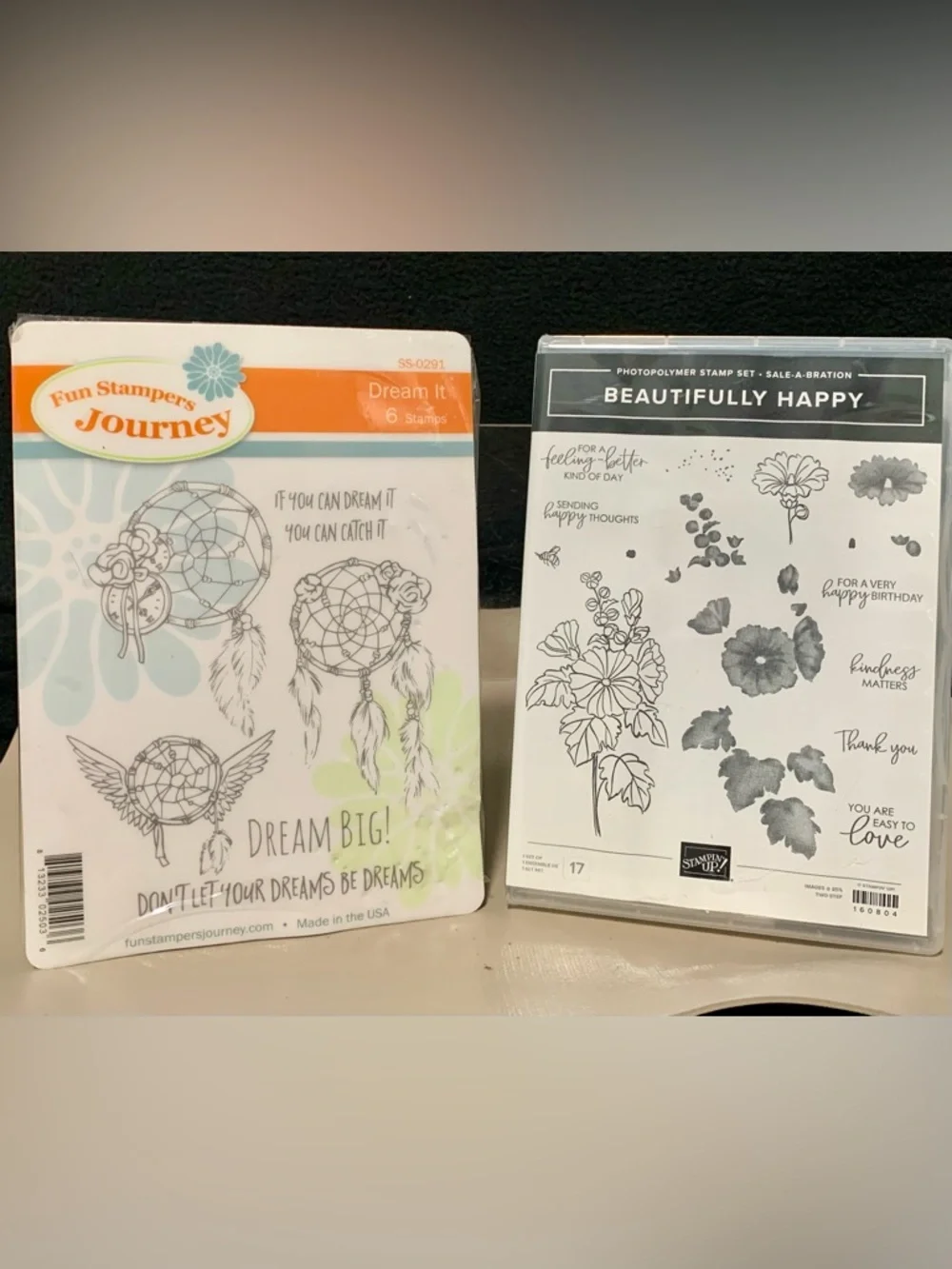 NEW Fun Stampers Journey + Stampin’ Up! Photopolymer Stamp Sets – (2) Set Bundle